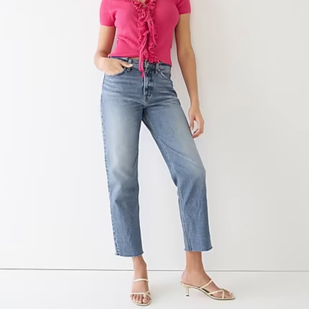 J.Crew High-Rise ‘90s Classic Straight Jean in Downtown Wash